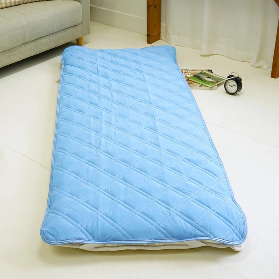 セット布団 2点セット セミシングル 70×200cm 小さめ 敷布団 接触冷感
