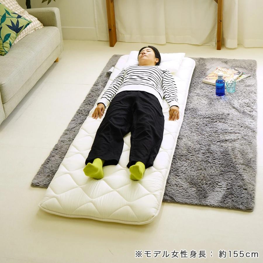 セット布団 2点セット セミシングル 70×200cm 小さめ 敷布団 接触冷感 