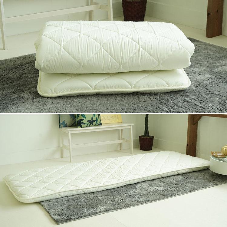 敷布団 小さめ セミシングル 80×210cm 防ダニ 送料無料 日本製 軽量 幅