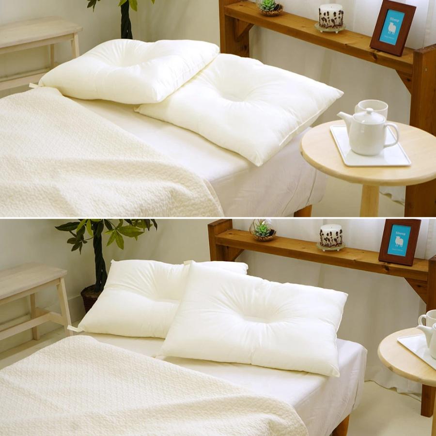 枕 43×63cm 頸椎サポート くぼみ型 ウォッシャブル枕 ペア割 2個セット