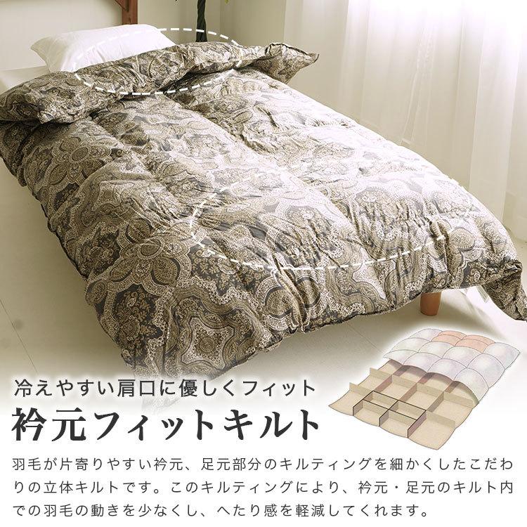 西川 羽毛布団 シングル 掛け布団 150×210cm グース93% ダウン