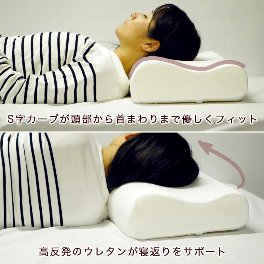アウトレット 枕 32x53cm 高反発枕 ウェーブ型 ポコポコウレタン