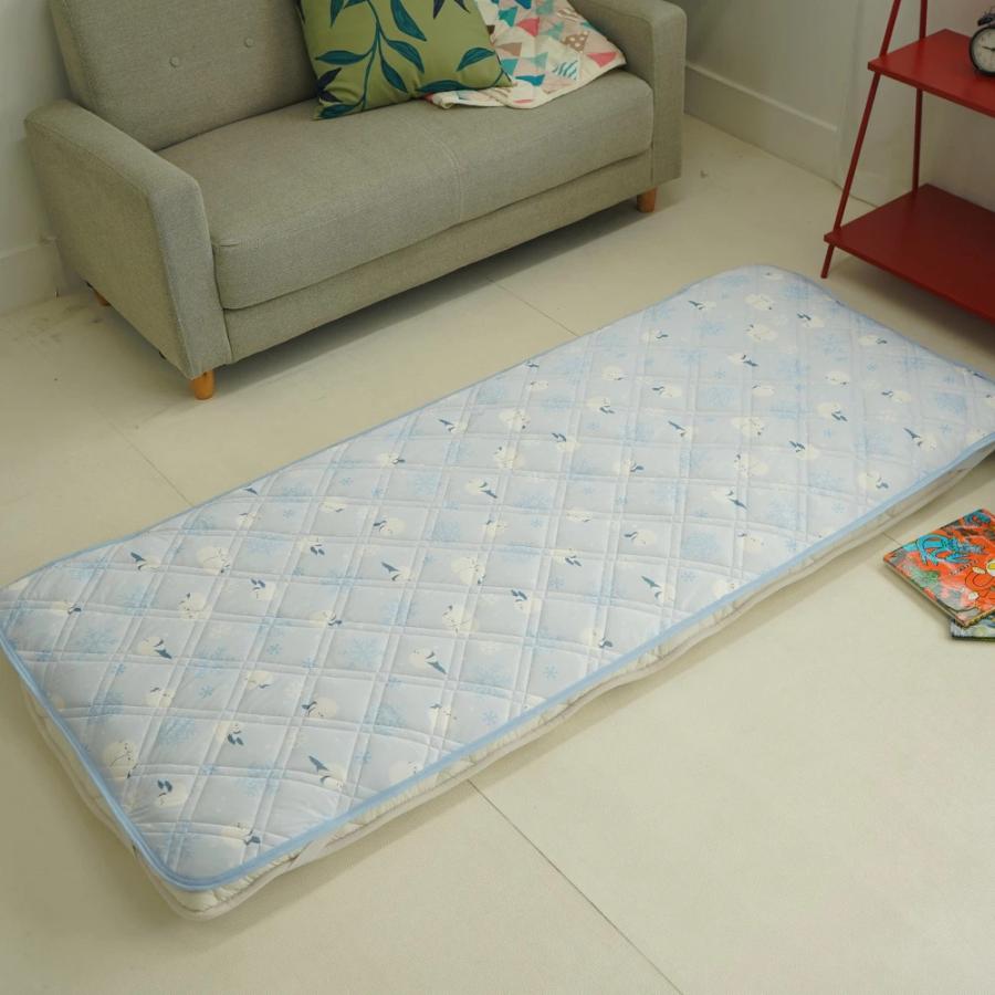 敷パッド セミシングル 80×180cm 接触冷感 シマエナガ 夏用