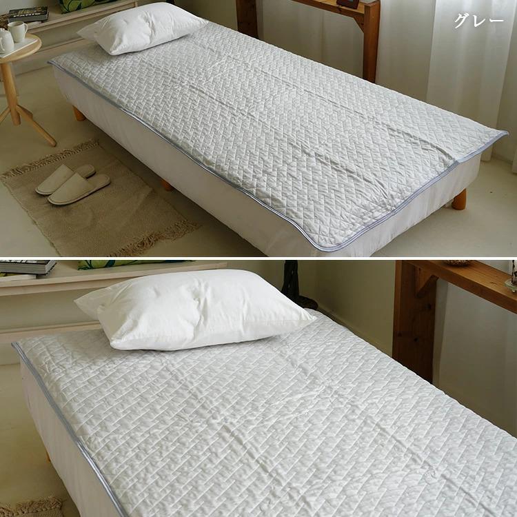 敷きパッド シングルサイズ 100×205cm ピュアシルク 経糸シルク100