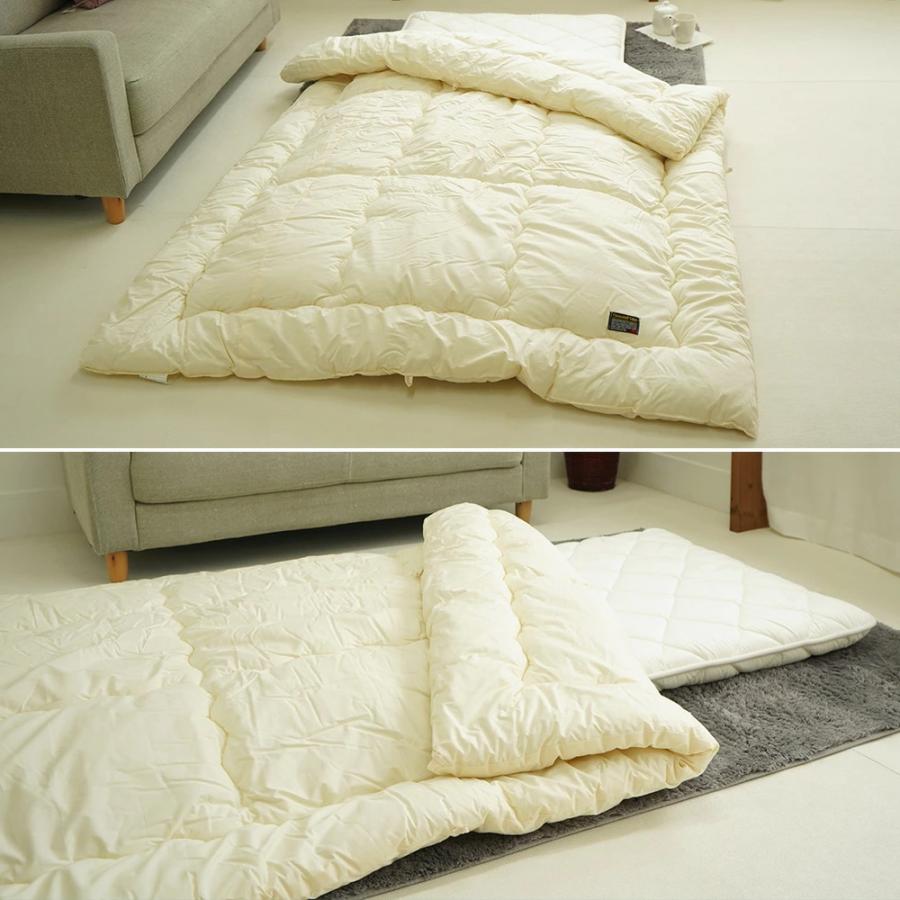 布団セット 2点 セミシングル 小さめ 掛け布団 135×185cm 敷布団 防