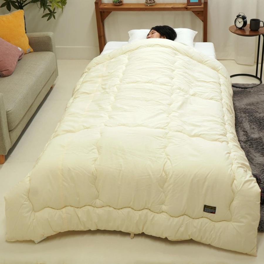 掛け布団 セミシングル 135×185cm 洗える 防ダニ 小さめ シンサレート