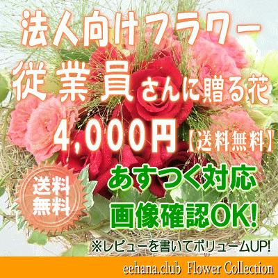 従業員さんに贈る花 4 000円 花束 アレンジ プリザーブドフラワー はちもの Ju 004 いいhana倶楽部 通販 Yahoo ショッピング