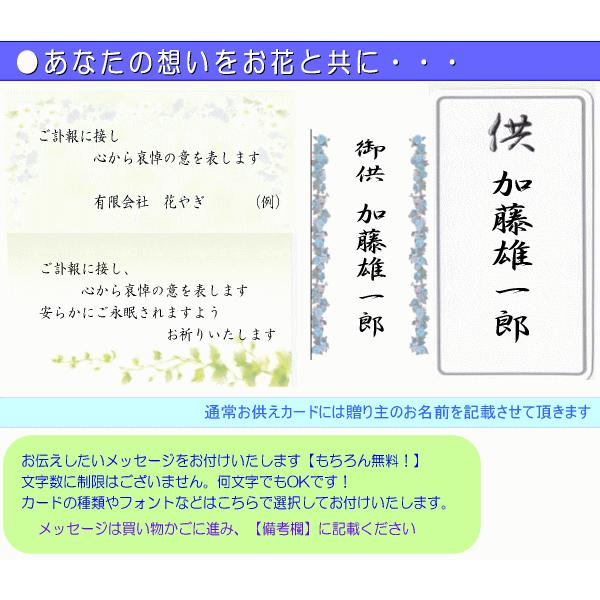 お供え・お悔やみに贈る花　フラワーアレンジ 柳  5,000円 送料無料 翌日配達  あすつく対応　｜eehana｜03