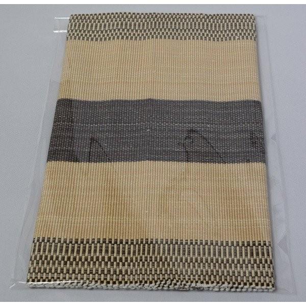 フィリピン 工芸品 Ilocos 地方伝統　手織り　ランチョンマット　2枚組　ブラウン |  | 02