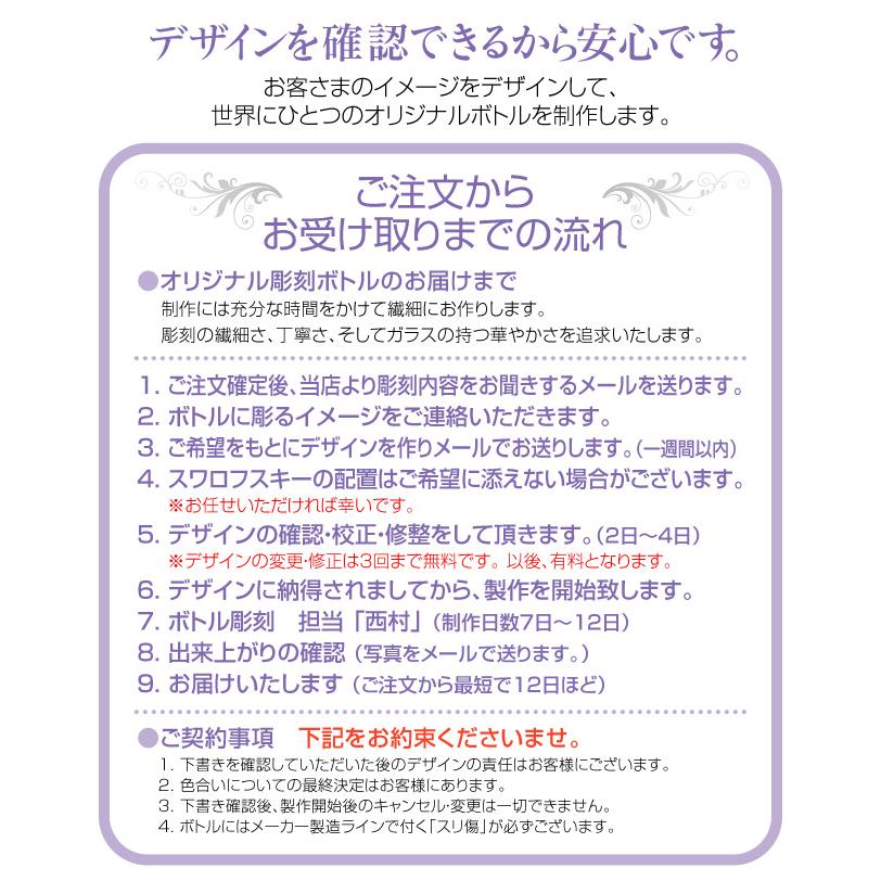 正規スワロフスキー名入れ彫刻ボトル・ 1500mlヴーヴ クリコ（白）マグナムシャンパン デコシャン【送料無料】の画像