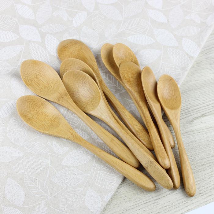 竹製 スプーン 10本 カトラリーセット ナチュラル : 漆器とキッチン