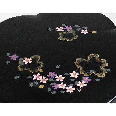 塗りの２段の重箱(お正月、運動会、お花見に活用) 重箱 おしゃれ 二段 桜型 黒塗 運動会 お正月 お花見 001-290