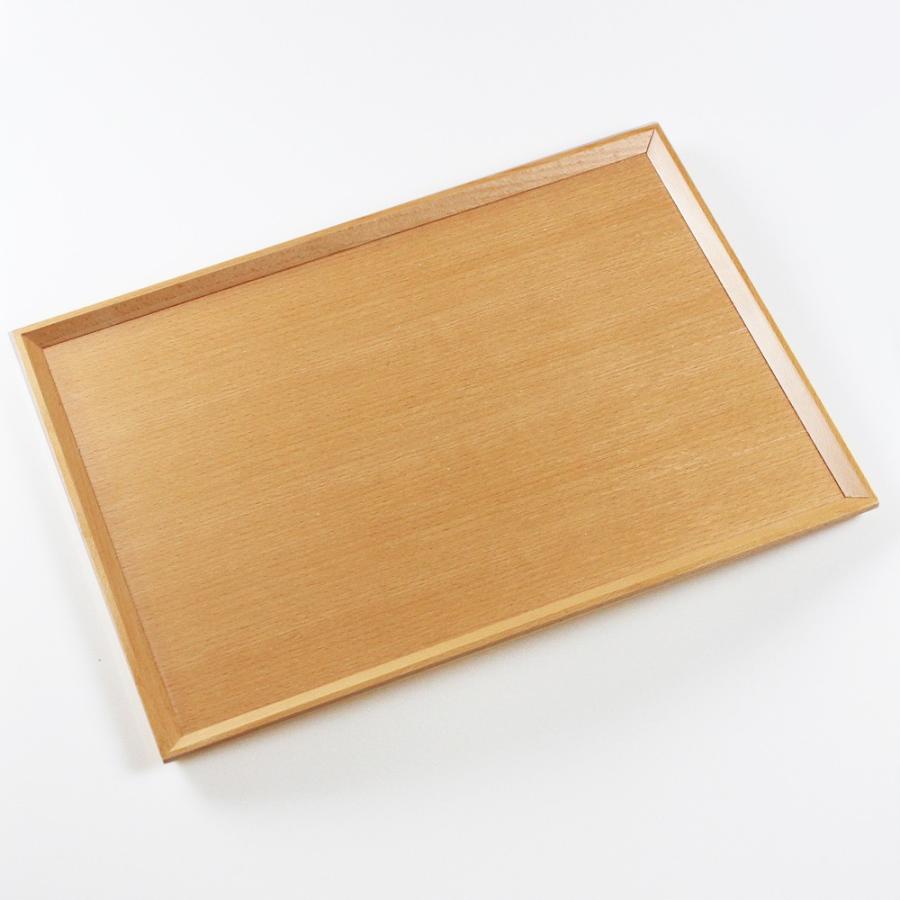 北欧産 ブナ材 木製 カフェ 羽反り長角膳 45cm トレー お盆