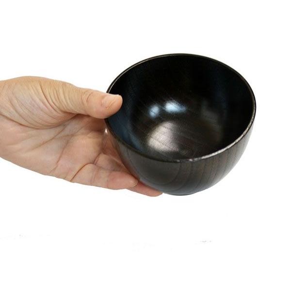 汁椀 木製 食洗機対応 小町 黒スリ ナノコート 001-862 |  | 01