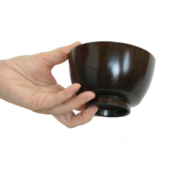 汁椀 木製 食洗機対応 小町 黒スリ ナノコート 001-862 |  | 02