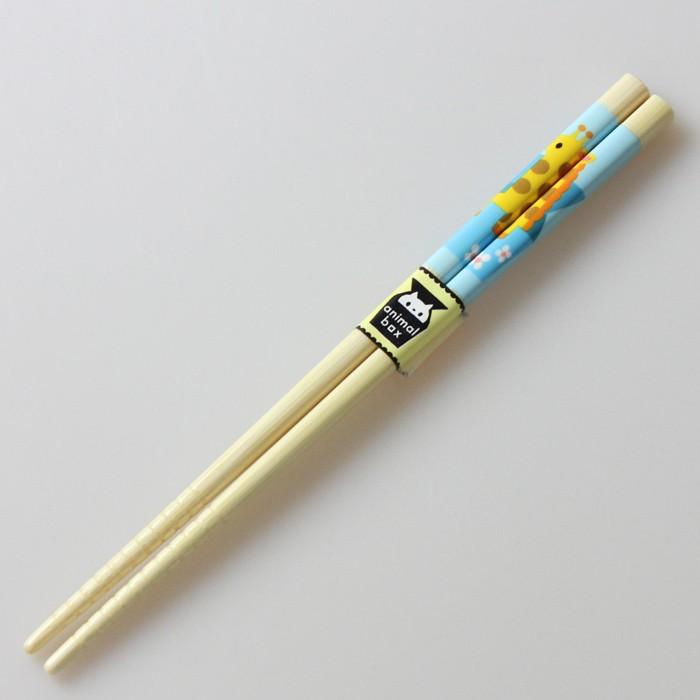 郵送で送料無料 食洗機対応 子ども お箸 アニマルボックス キリン 18cm 国産 若狭塗 |  | 01