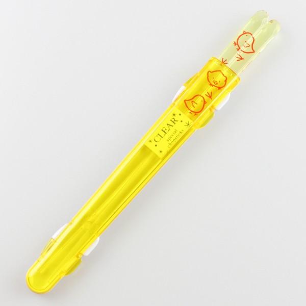 郵送で送料無料  食洗機対応 箸・箸ケースセット アニマルフレンド ひよこ 18cm （箸・箸箱セット 箸入れ 子供 かわいい お弁当箱用 携帯箸） |  | 01