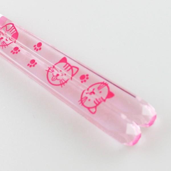 郵送で送料無料  食洗機対応 箸・箸ケースセット アニマルフレンド ねこ 18cm（箸・箸箱セット 箸入れ 子供 かわいい お弁当箱用 携帯箸） |  | 04