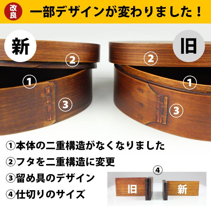 曲げわっぱ 小判弁当箱 合口（大）うるし塗 いぬ 小太郎 900ml 日本国内仕上げ |  | 03