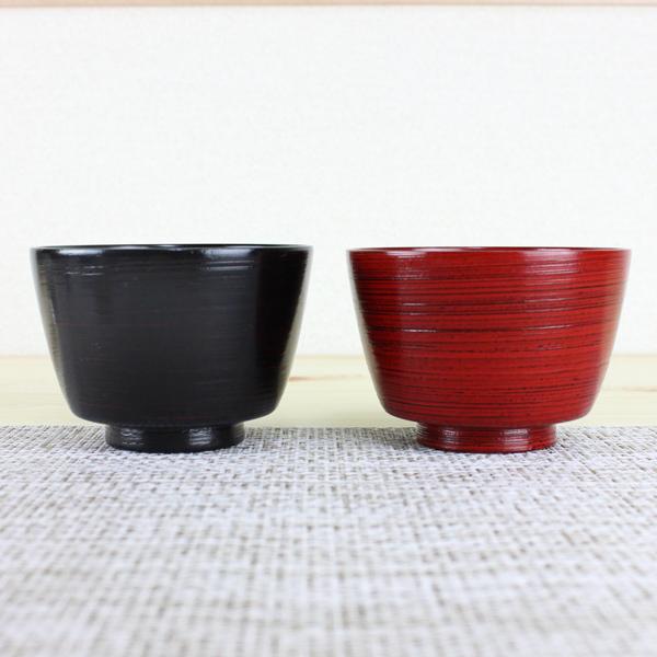 汁椀 食洗機対応 木製 きね型 刷毛目（根来・曙） φ11.5cm ナノテクノガラスコート 国内加工食洗機対応 お椀 |  | 01