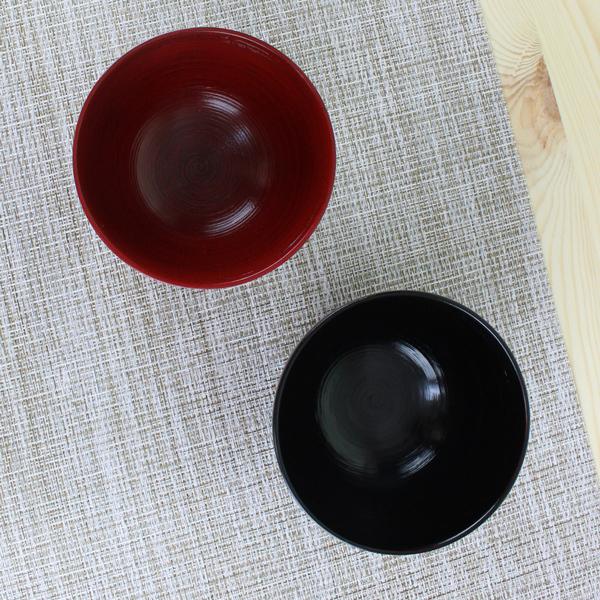 汁椀 食洗機対応 木製 きね型 刷毛目（根来・曙） φ11.5cm ナノテクノガラスコート 国内加工食洗機対応 お椀 |  | 06