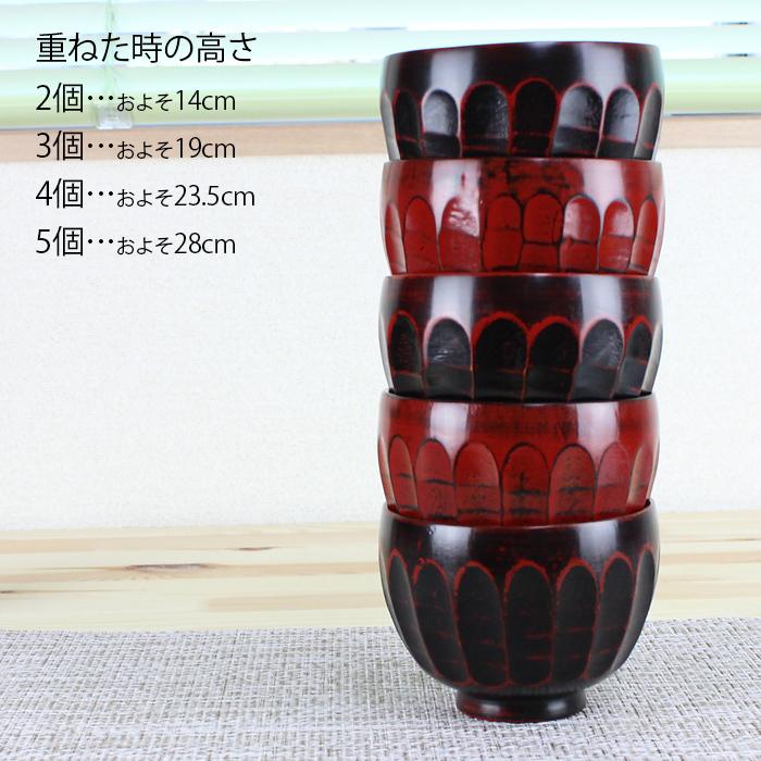 汁椀 食洗機対応 木製 たぶり椀4.0（根来・曙） φ12cm ナノテクノガラスコート 国内加工食洗機対応 お椀 |  | 05