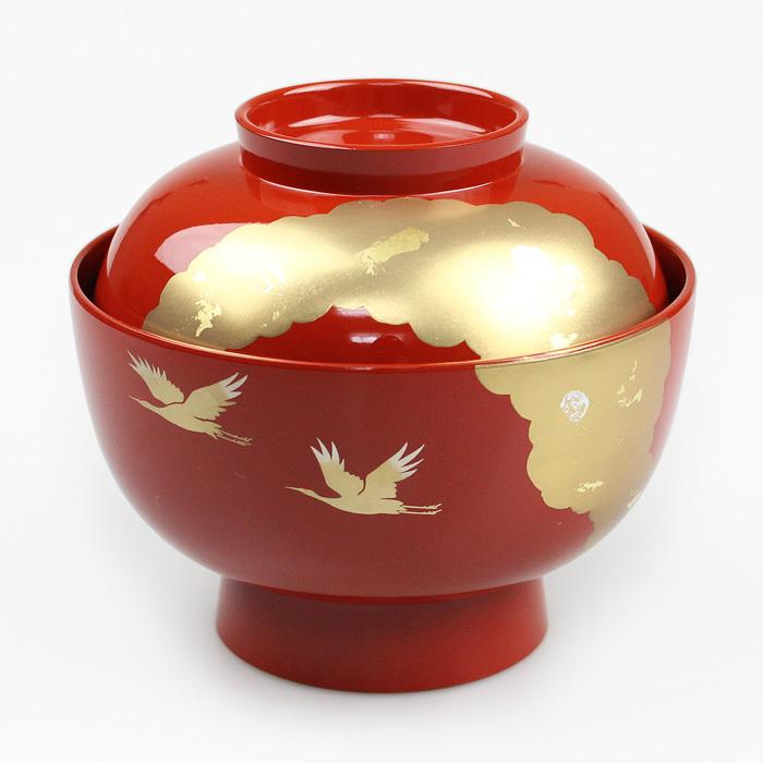 雑煮椀 光輝 洗朱（お椀 蓋つき椀 多用椀） | 