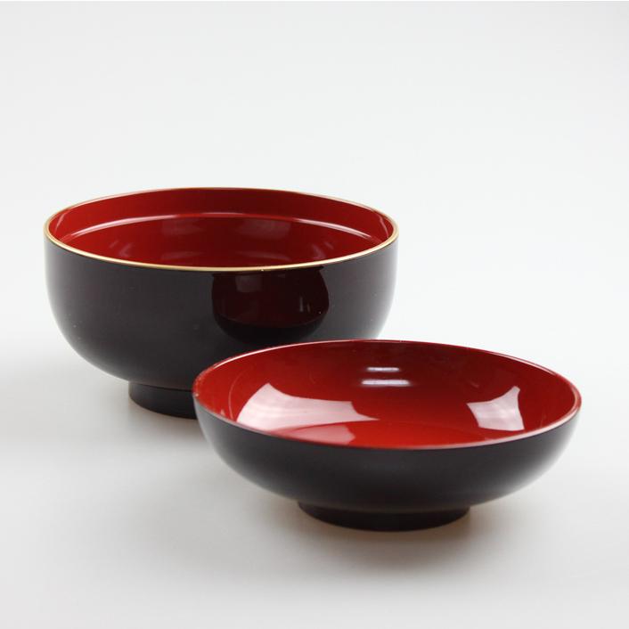 四季雑煮椀 溜 渕金塗 電子レンジ対応 食洗機対応 日本製 45121-2 |  | 07