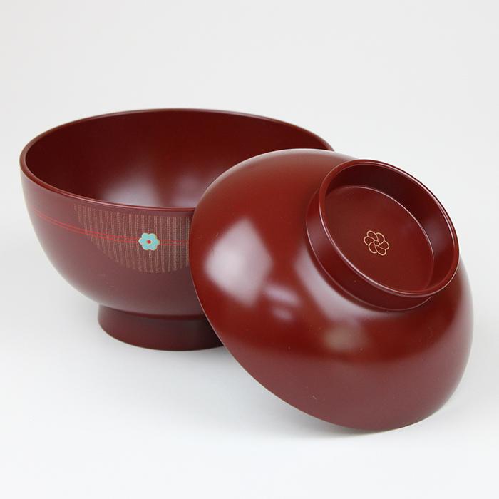 赤い波状模様の蓋付き椀 楽天市場】【 雑煮椀 フタ付き お椀 正月 うさぎ唐草 総朱 1個 】 食洗