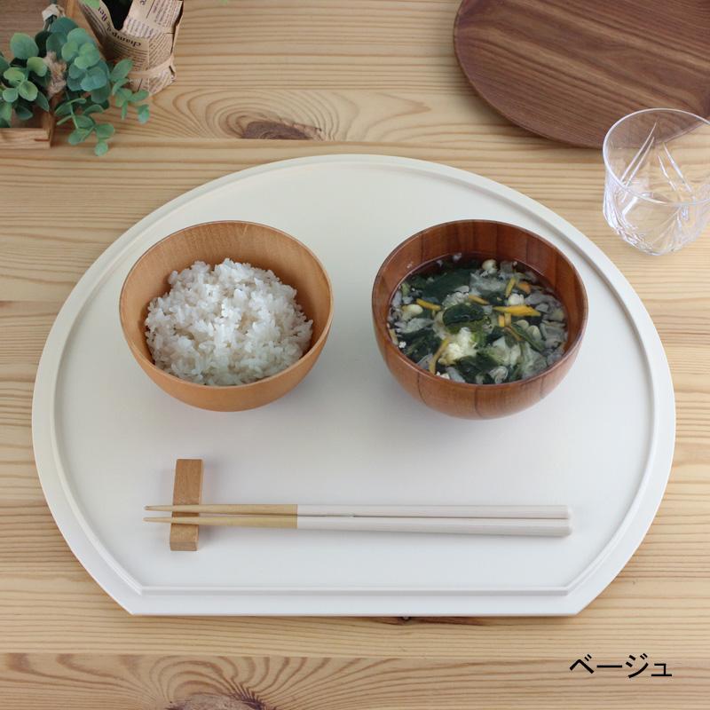 半月盆 36cm ノンスリップ加工 日本製 軽量 お盆 トレー ホワイト グレー ベージュ 爆買 |  | 15