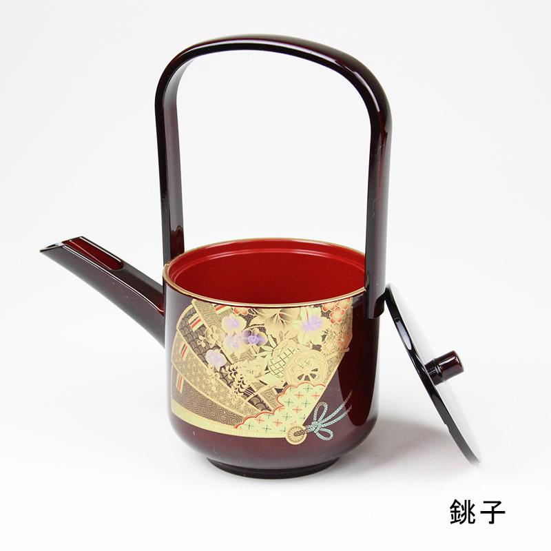 胴張屠蘇器 天上の舞 屠蘇器 セット 溜塗 金縁 お屠蘇 正月 祝い膳 日本製 豪華 高級 迎春 伝統工芸 |  | 03