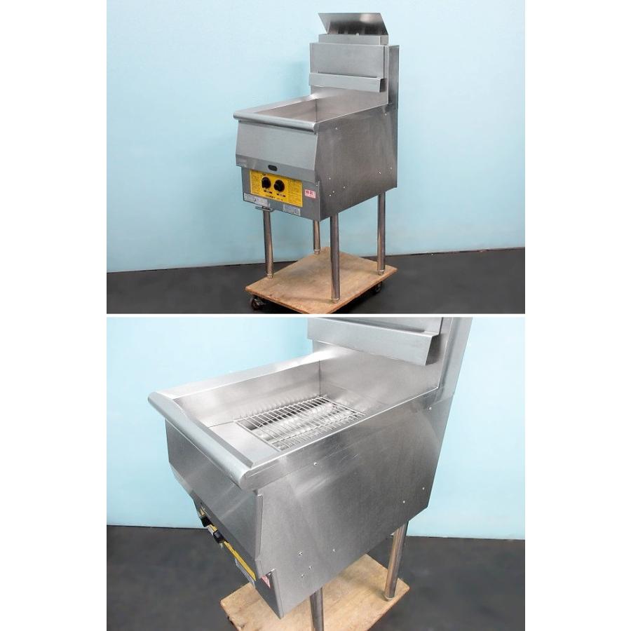 送料別】油量18L◇コメットカトウ 1槽式ガスフライヤー 都市ガス13A 