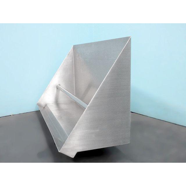 送料別】三角棚 W1040xD340xH500+40 ステンレス製 奥行スリム 平棚