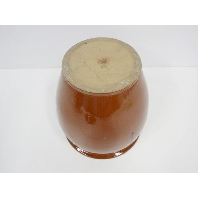 梅干し漬物久松窯謹製　飲食物容器　T-11 送料別】2点セット◇直径約22cm 丸壺 蓋付き 陶器 漬物容器 T-11