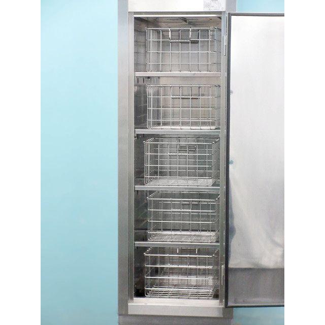 送料別】カゴ付属◇ナカニシ 消毒保管機 W550×D550×H1900 三相200V