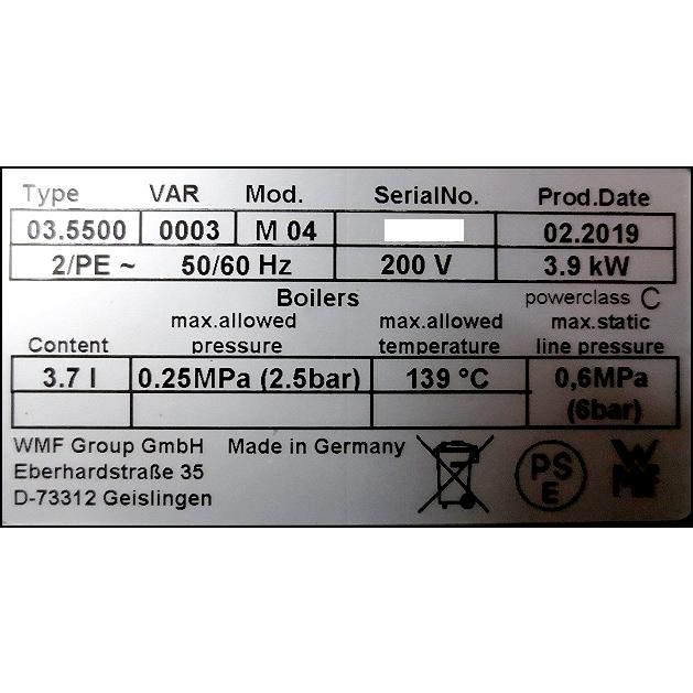 送料別.現状品】☆ヴェーエムエフ WMF W720xD535xH630 espresso 2019年