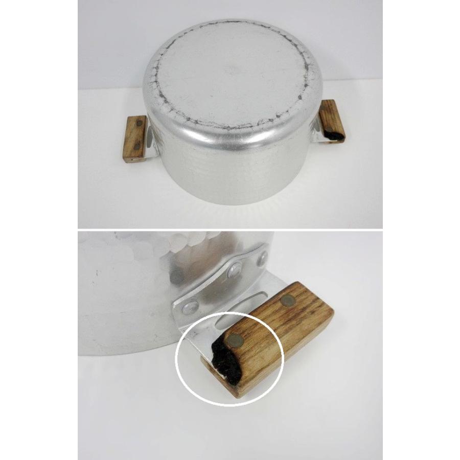 送料別】2点セット◇アルミ両手鍋 内径21cm×2 フタ付き アルミ製 寸胴 