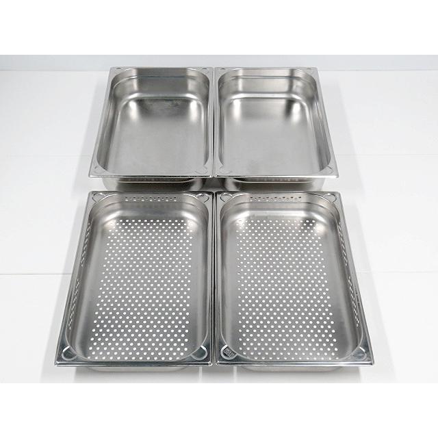 DO-EN ホテルパン　100mm 12個セット　1/6 ステンレス　業務用 送料別】☆2組セット DO-EN ホテルパン 1/1-100 1/1-65 穴明きホテル