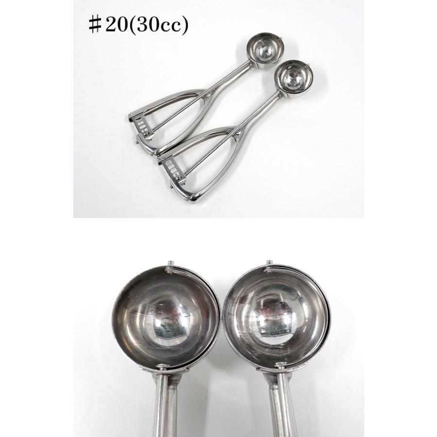 送料別】☆6点セット アイスディッシャー 18-8ステンレス製 ♯28(10cc