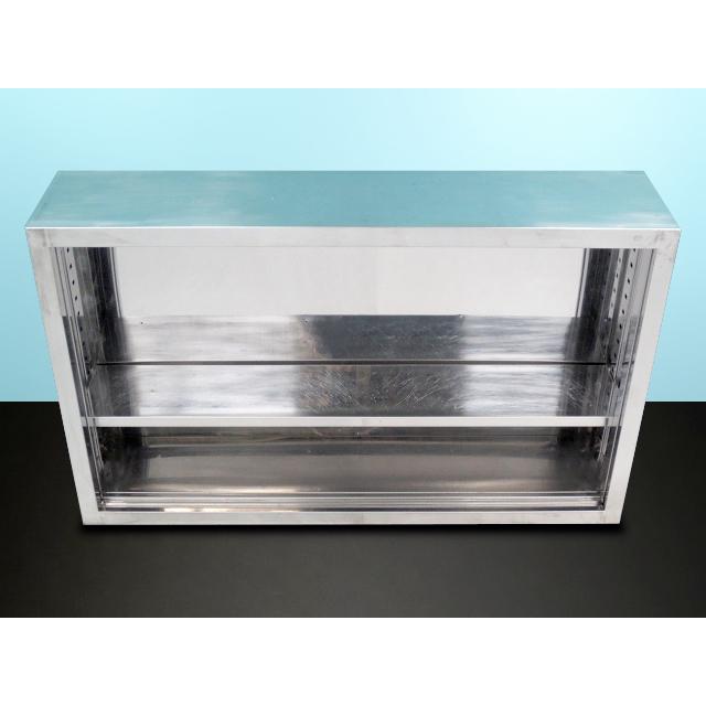 ステンレス スライドドア 食器棚　吊り戸棚 送料別】☆ステンレス製 吊戸棚 スライド扉 W1500xD350xH900 吊棚 吊り