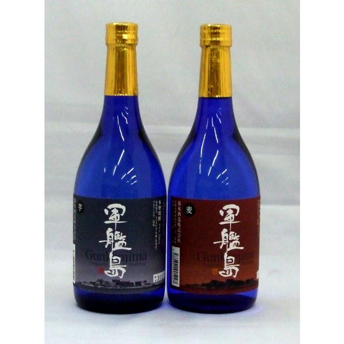 焼酎ギフト　送料無料　長崎軍艦島　芋・麦焼酎720ml２本セット　贈り物プレゼントにＧｏｏｄ！ |  | 01