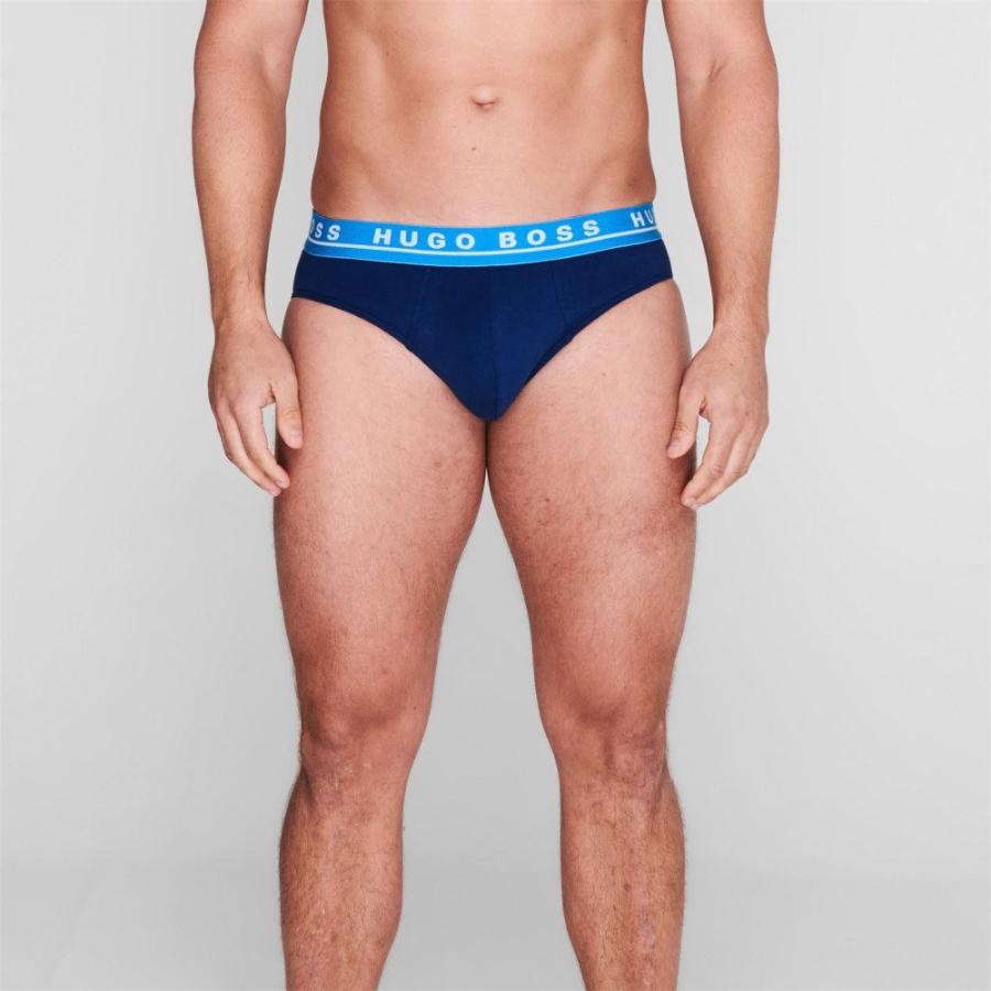 人気ブランドを ヒューゴ ボス Boss メンズ ブリーフ 3点セット インナー 下着 Three Pack Of Briefs Black Navy 楽天 Io Eklas Id