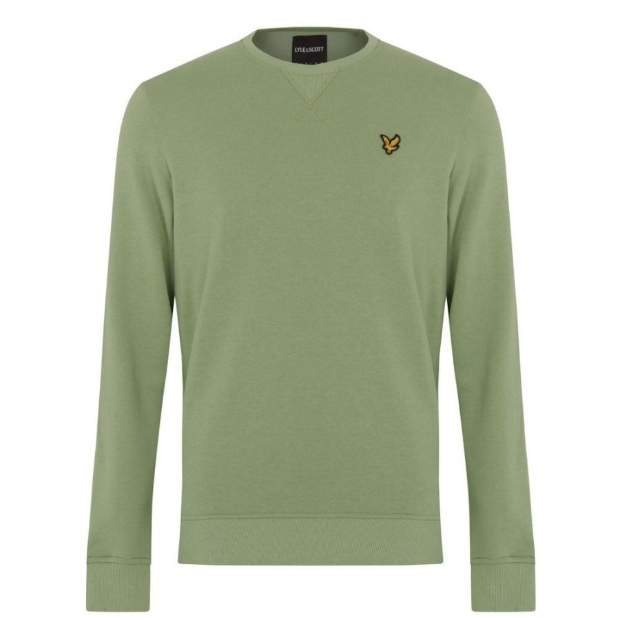 オンライン超安い ライル アンド スコット Lyle And Scott メンズ スウェット トレーナー トップス Crew Sweatshirt Fern Green 当日配達 Www Superavila Com