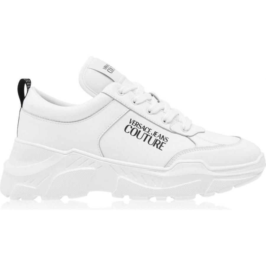 格安 クリーニング ヴェルサーチ Versace Jeans Couture メンズ スニーカー シューズ 靴 Logo Runner Trainers White E 売り出し一掃 Www Superavila Com