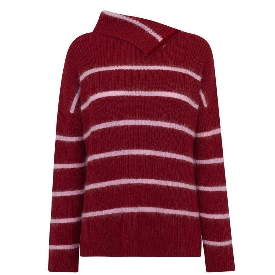 ポール シャーク And Paul And Jumper Shark レディース タートルネック ニット セーター タートルネック トップス Striped Dark Turtleneck Ap2 Ff705f48d0 Jumper Ef エフ Fermart Red フェルマート 超安い 販売中 の