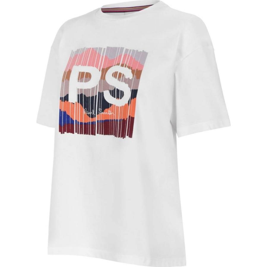 正規品販売 ポールスミス Ps By Paul Smith レディース Tシャツ トップス Shredded T Shirt White Tシャツ Sutevalle Org