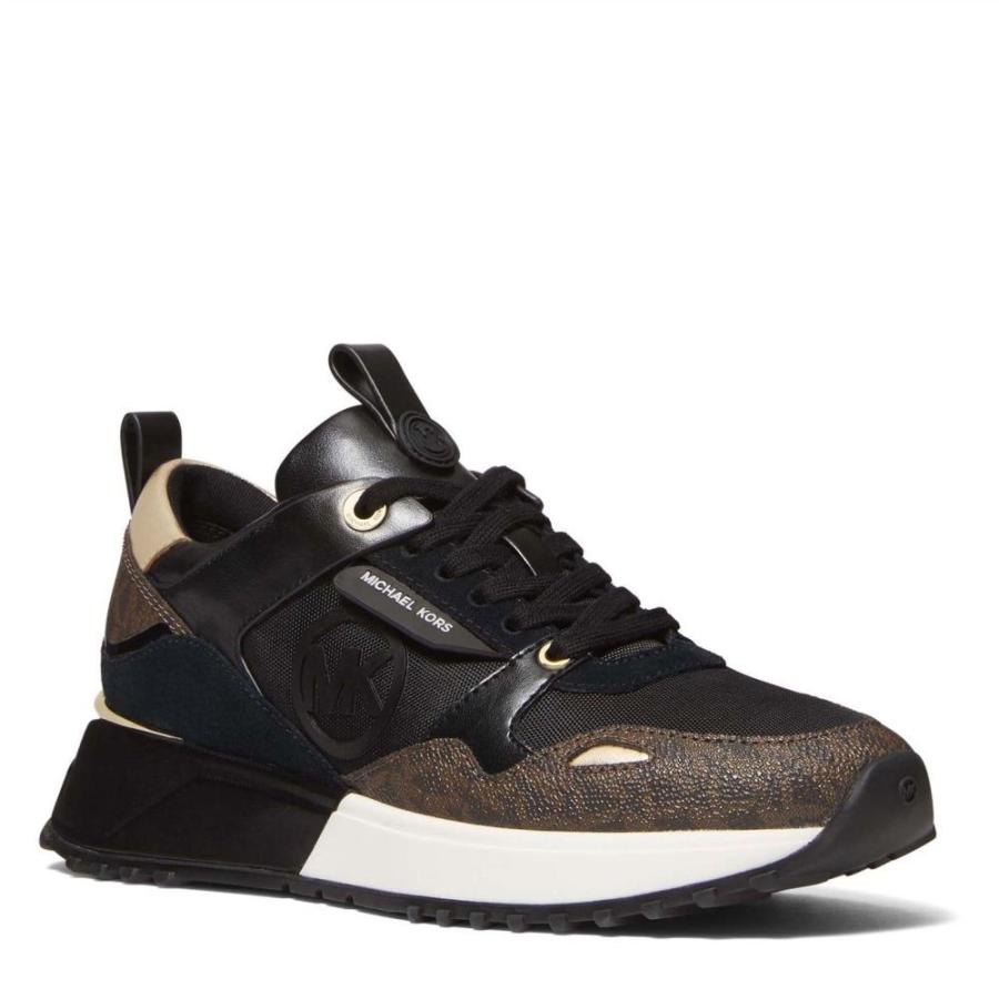 有名人芸能人 Michael Michael Kors Black Trainers Runner Canvas Theo シューズ 靴 スニーカー レディース Kors Michael Michael コース マイケル レディース スニーカー コース マイケル シューズ Savannah Osc Com