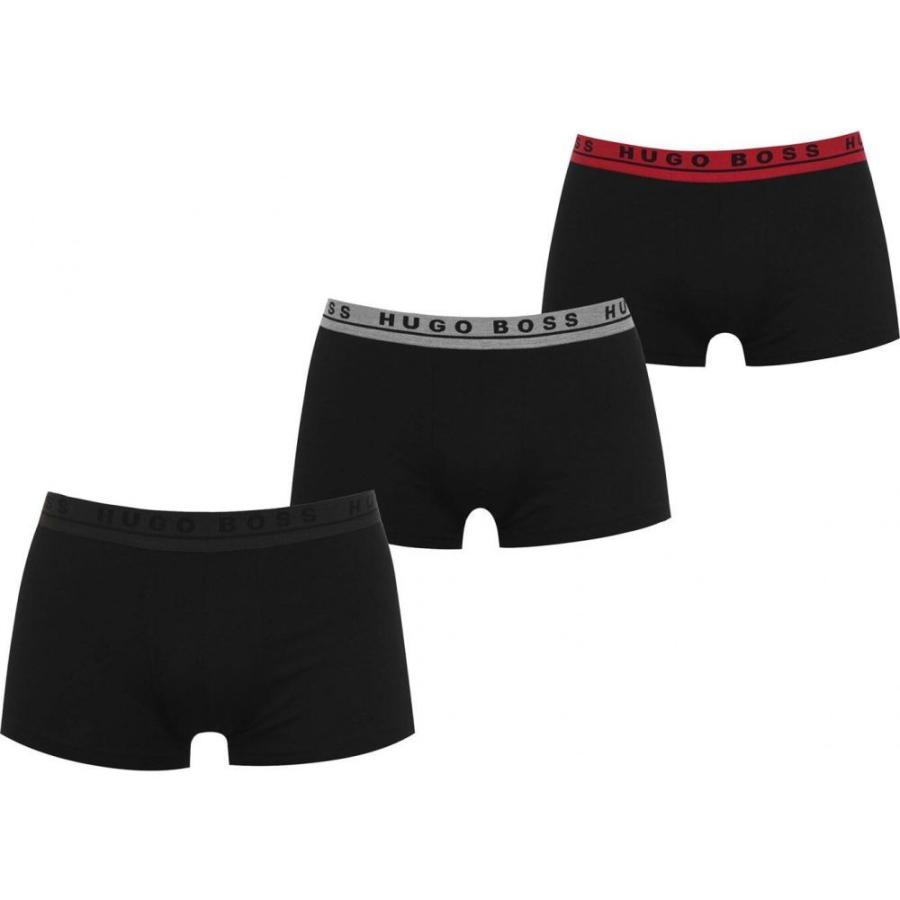 売れ筋ランキングも ボス ヒューゴ インナー 下着 メンズ ボクサーパンツ ボス ヒューゴ Boss Boss Multi Black Trunks Boxer Logo Pack 3 インナー 下着 3点セット ボクサーパンツ メンズ 下着 靴下 部屋着 Www Smssvg Org