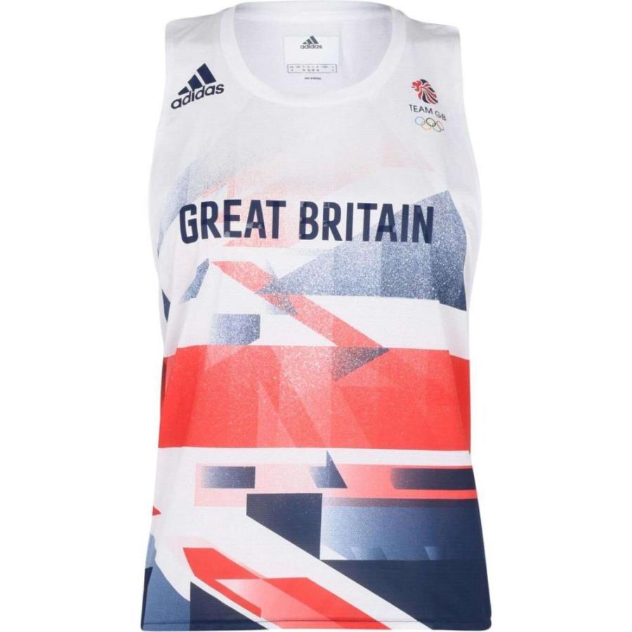 日本限定 タンクトップ ランニング ウォーキング レディース Adidas アディダス レディース トップス アディダス Adidas トップス White Red Singlet Running Gb Team ウエア Weareonecf Com