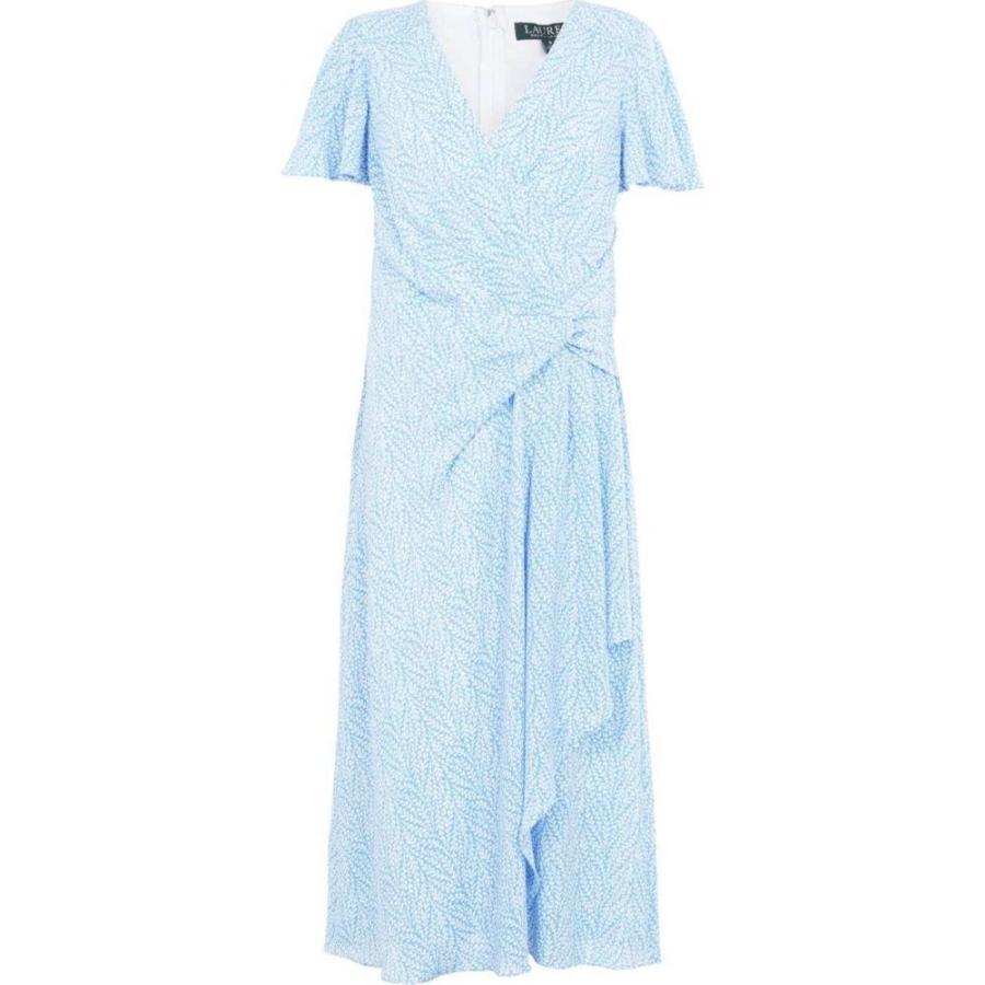 超人気新品 ワンピース ローレン ラルフ Occasion Lauren Ralph Lauren ラルフ Blue Cream Eos Dress Day Ezra ワンピース ドレス ワンピース レディース Occasion Lauren Ralph Lauren ローレン ワンピース チュニック